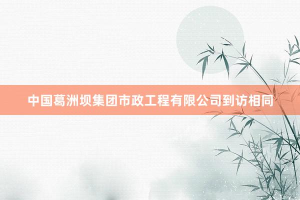 中国葛洲坝集团市政工程有限公司到访相同