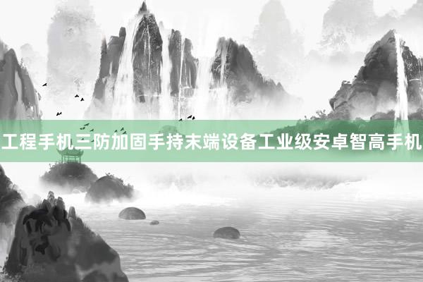 工程手机三防加固手持末端设备工业级安卓智高手机
